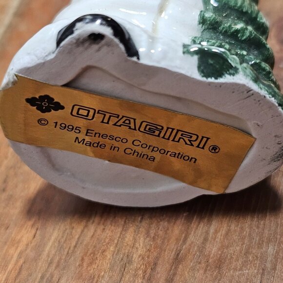 Enesco Santa Christmas Tree Ornament 4.25" Porcelain 1995 Vintage Holiday Decor - Picture 4 of 7